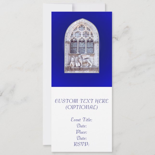 San Marco Winged Lion Window Invitation (Front)