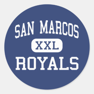 San Marcos - Royals - High - Santa Barbara Classic Round Sticker