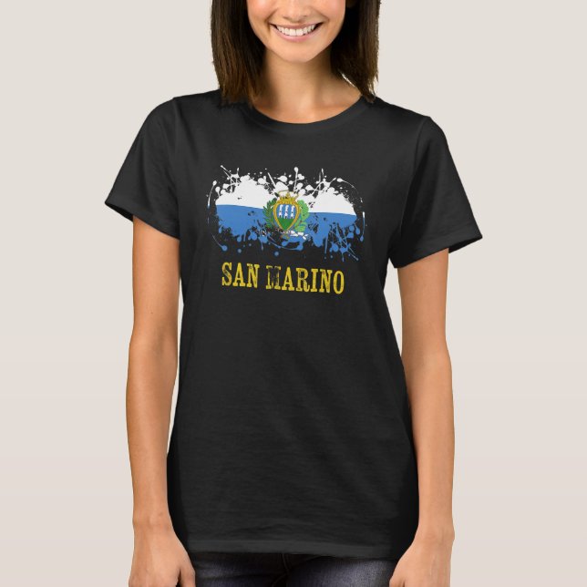 San Mariian enthusiasts for San Marino and San Mar T-Shirt (Front)
