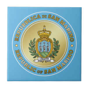 San Marino Coat of Arms Ceramic Tile