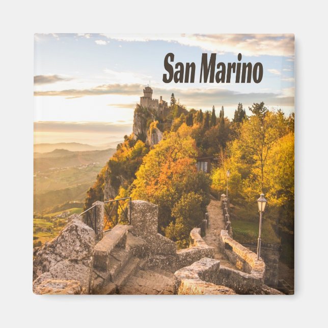 San Marino Europe Three Towers Magnet (Front)