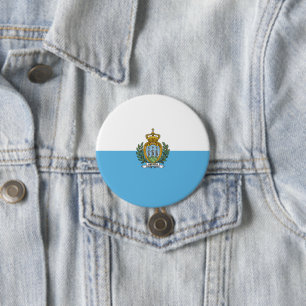 San-Marino flag 7.5 Cm Round Badge