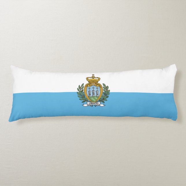 San Marino Flag Body Cushion (Front)