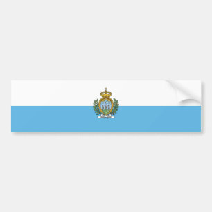San Marino Flag Bumper Sticker