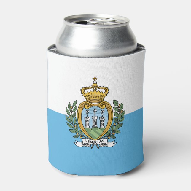 San Marino Flag Can Cooler (Can Front)
