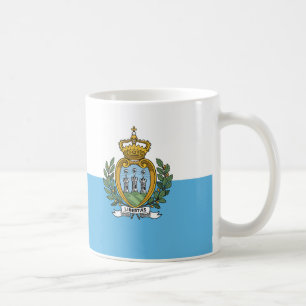 San Marino Flag Ceramic Coffee Mug