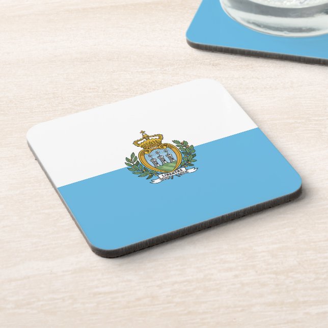 San-Marino flag Coaster (Left Side)