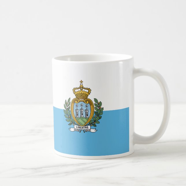 San Marino flag Coffee Mug (Right)