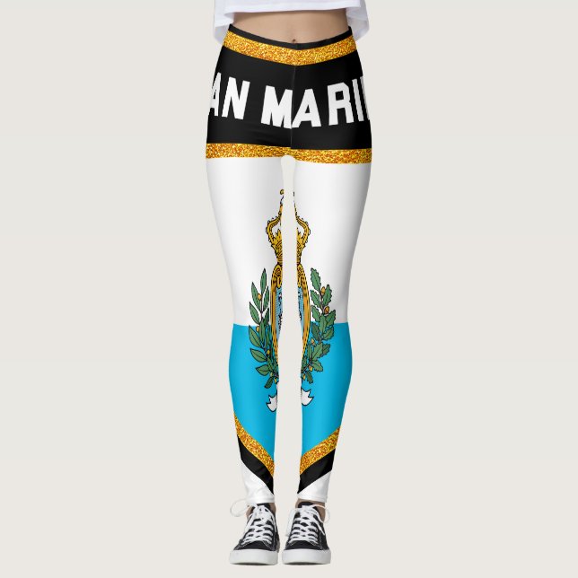 San Marino Flag Leggings (Front)