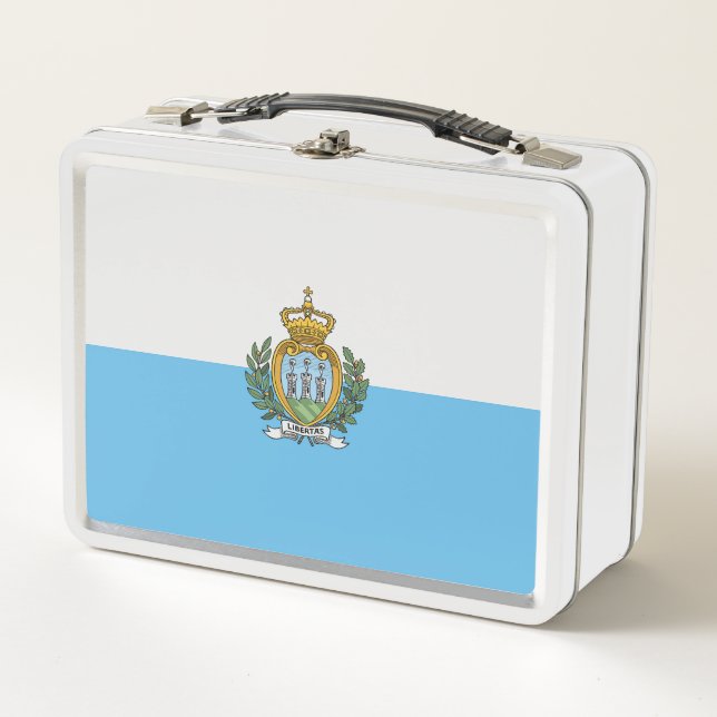 San-Marino flag Metal Lunch Box (Front)