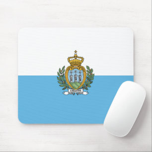 San-Marino flag Mouse Pad