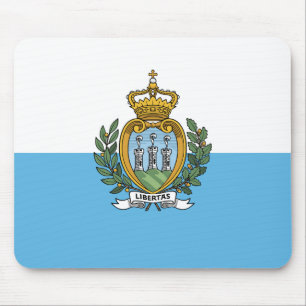 San Marino Flag Mouse Pad