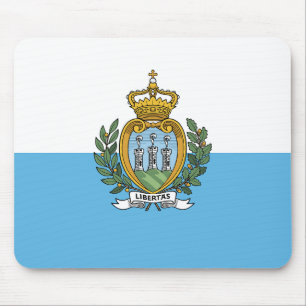 San Marino Flag Mouse Pad