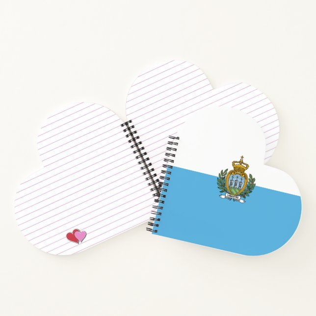 San-Marino flag Notebook (Inside)