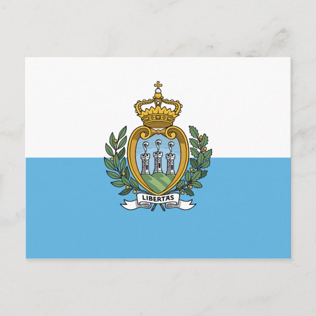 San Marino Flag Postcard (Front)