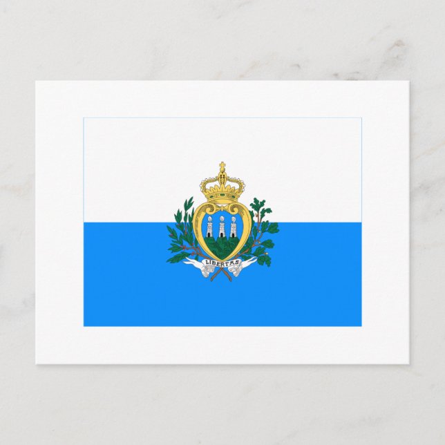 San Marino Flag Postcard (Front)