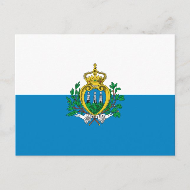 San Marino Flag Postcard (Front)