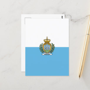 San-Marino flag Postcard