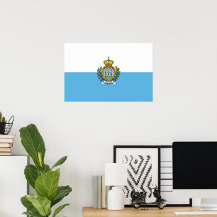 San-Marino flag Poster