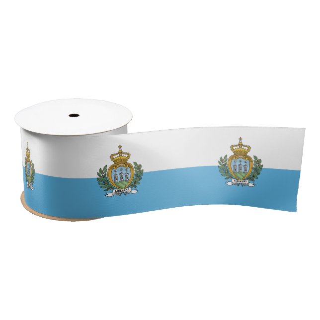 San Marino Flag Satin Ribbon (Spool)