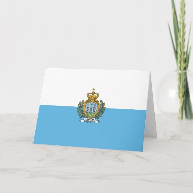 San-Marino flag Thank You Card (Front)