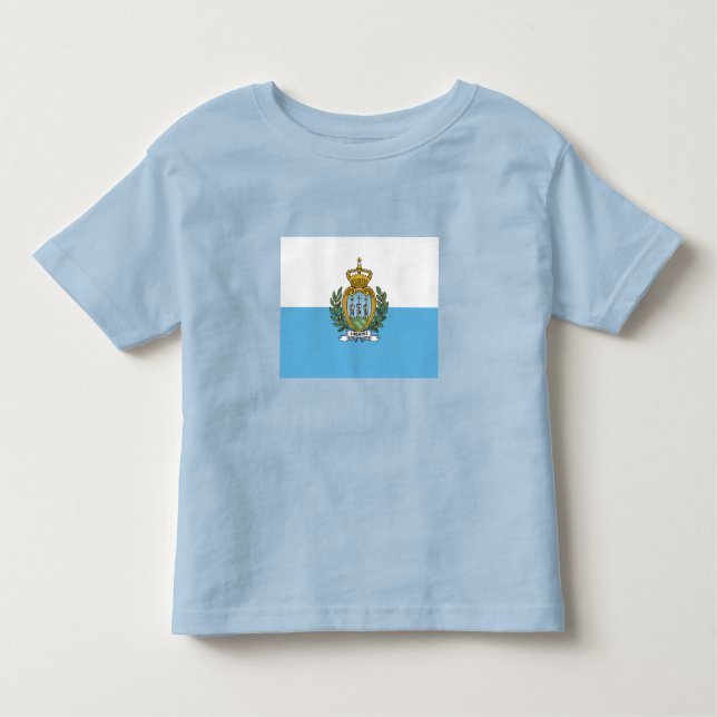 San Marino Flag Toddler T-Shirt (Front)