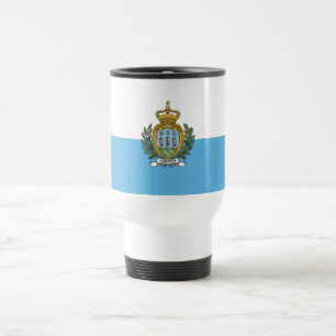 San Marino Flag Travel Mug
