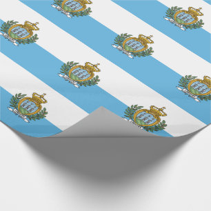 San Marino Flag Wrapping Paper