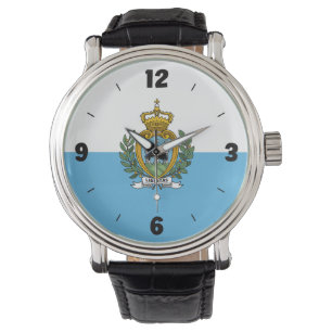 San Marino National Flag Patriotic Watch