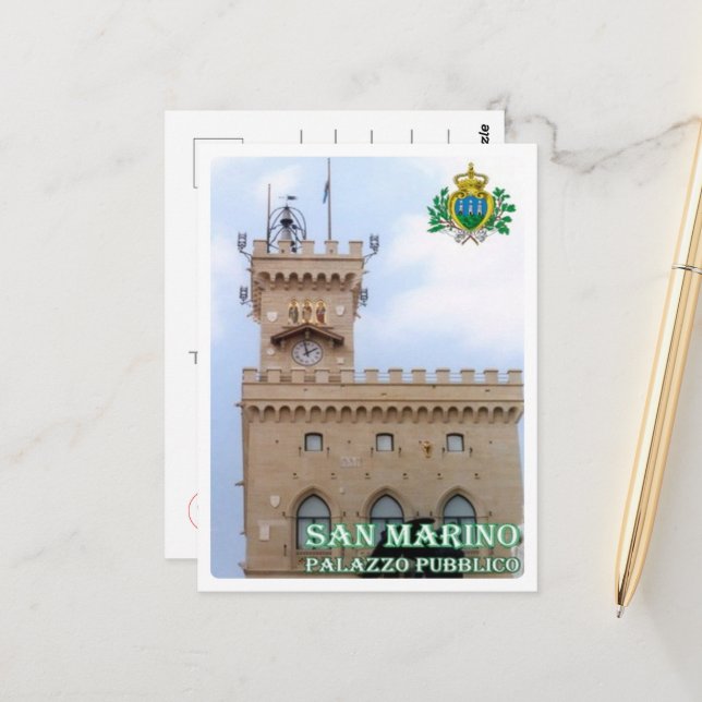 San Marino - Public Building - Postcard (Front/Back In Situ)