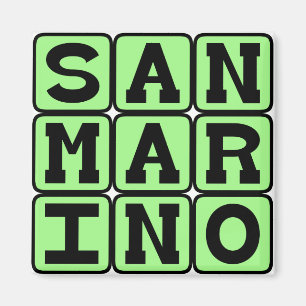 San Marino, Republic in Europe Magnet
