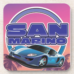 San Marino Sports travel poster Coaster