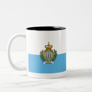San Mario Flag Two-Tone Coffee Mug