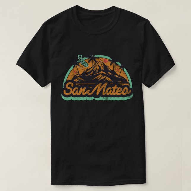 San Mateo, California T-Shirt (Design Front)