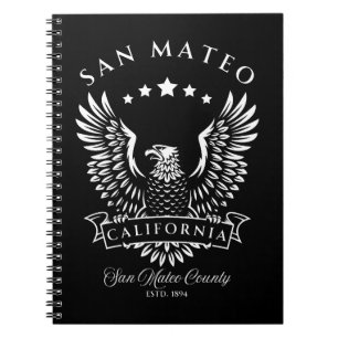 San Mateo California Vintage Eagle Notebook