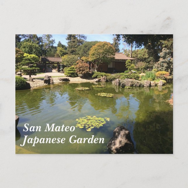 San Mateo Japanese Garden Postcard (Front)