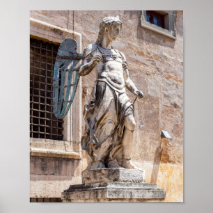 San Michele statue in Castle Sant'Angelo - Rome Poster