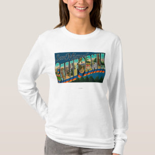 San Miguel, California - Large Letter Scenes T-Shirt