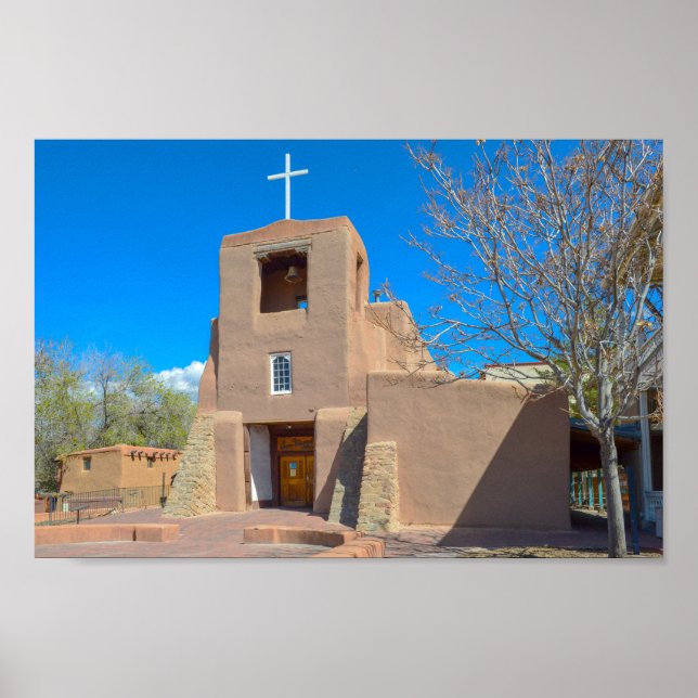 San Miguel Chapel, Santa Fe, New Mexico Poster (Front)