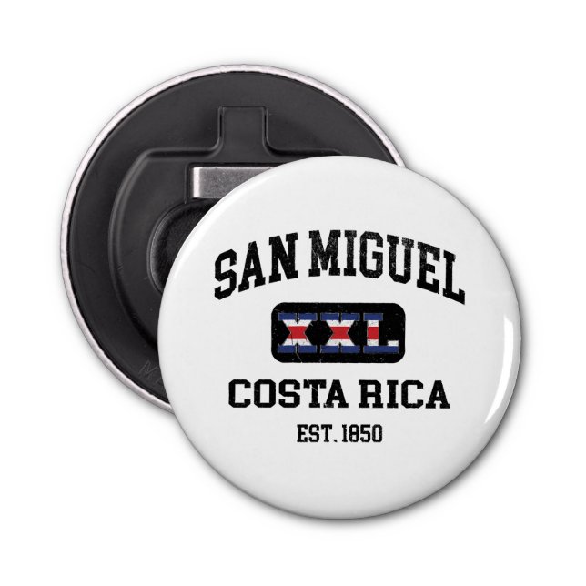San Miguel, Costa Rica - XXL Athletic Bottle Opener (Front)