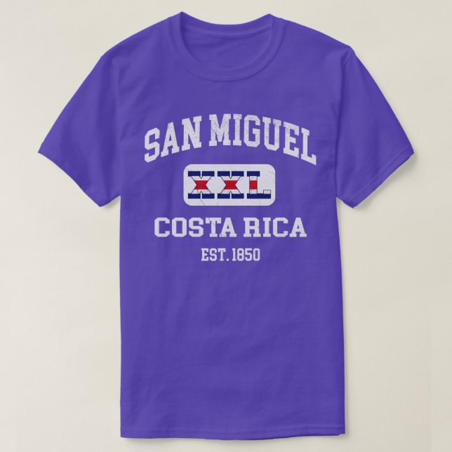 San Miguel Costa Rica XXL Athletic design 1 T-Shirt (Design Front)