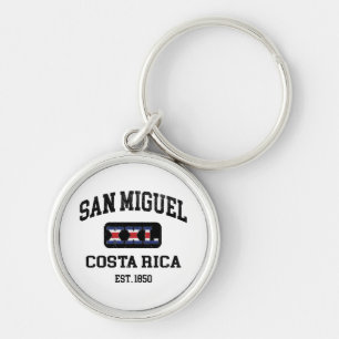San Miguel, Costa Rica - XXL Athletic Key Ring