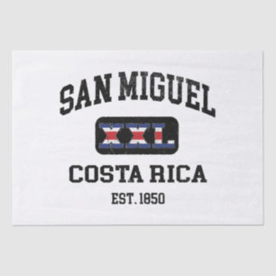 San Miguel, Costa Rica - XXL Athletic Tissue Paper