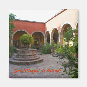 San Miguel de Allende Courtyard Magnet