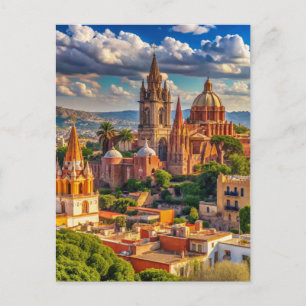San Miguel de Allende Mexico Cityscape Postcard