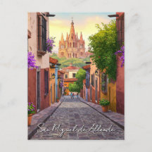 San Miguel de Allende Mexico Travel Watercolor