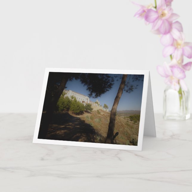 San Miguel Monastery Landscape, Lliria, Valencia Card (Orchid)