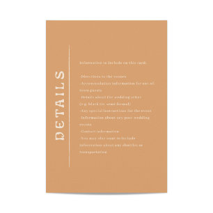 San Miguel Wedding Enclosure Card