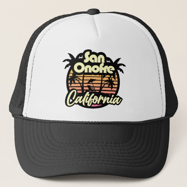 San Onofre Beach,California Trucker Hat (Front)