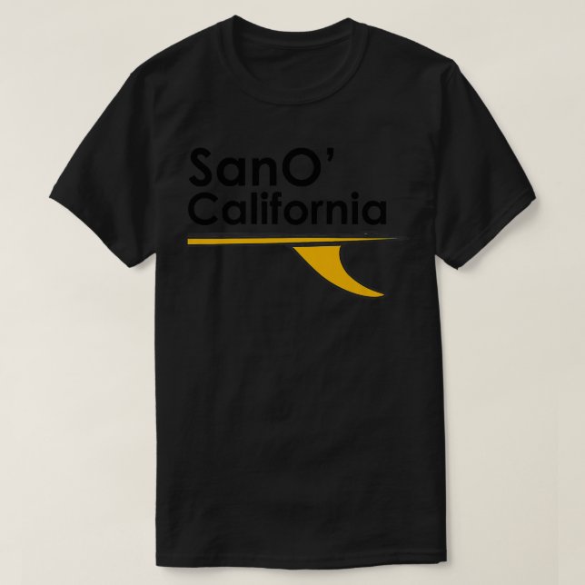San Onofre California surf beach  T-Shirt (Design Front)